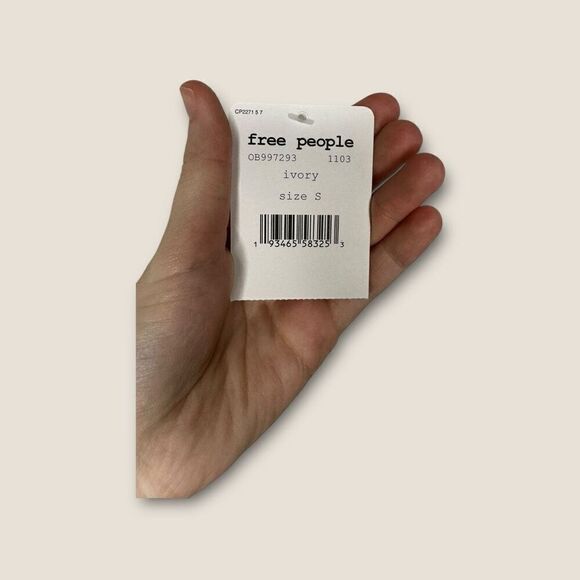 Revolve Free People Letters to Juliet Top in Ivory Size Small NWT - Picture 6 of 7